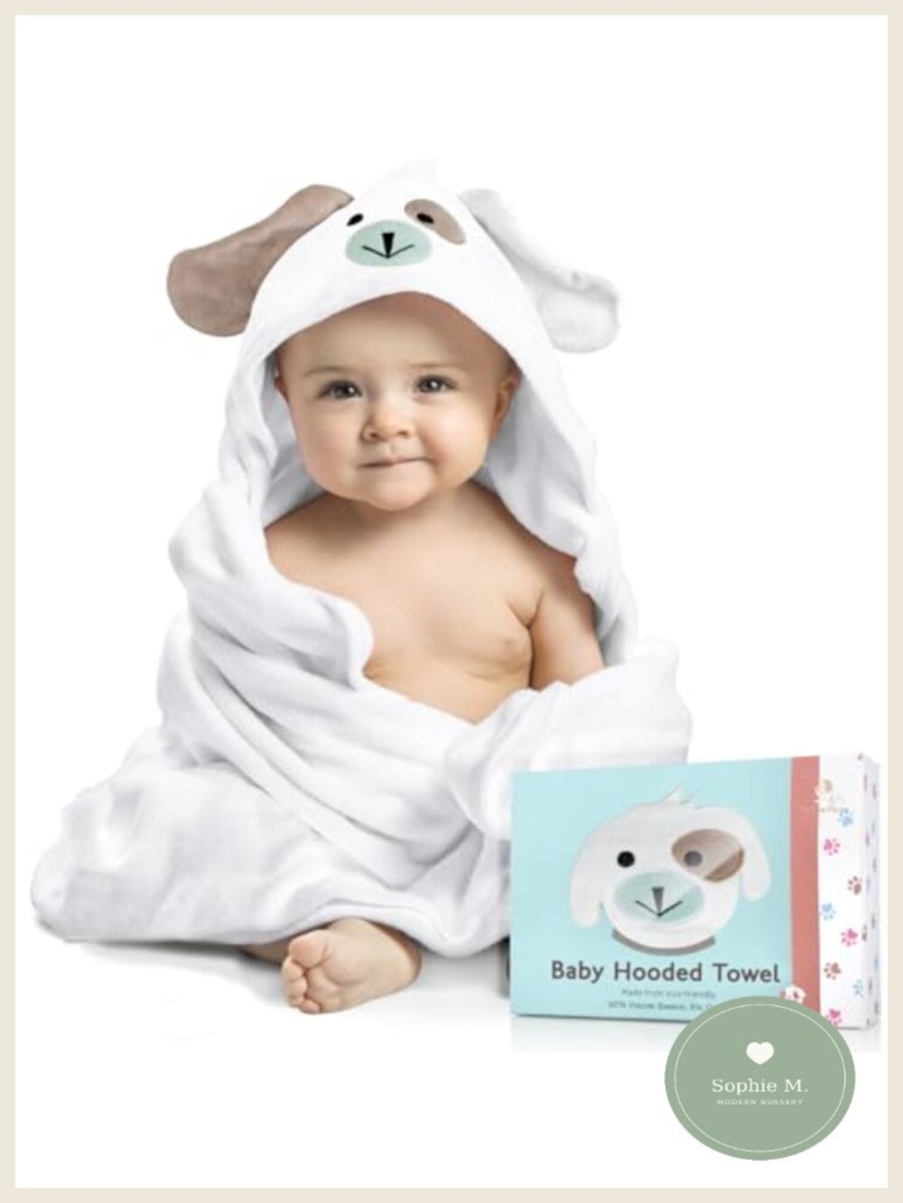 Hooded Baby Towel Viscose from Bamboo Soft Bath Set for Newborns
